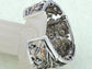 Topaz Mysterious Owl Red Eye Cuff Bangle