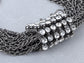 Gun Rocker Multilayer Chain Link Statement Bracelet