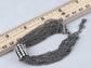 Gun Rocker Multilayer Chain Link Statement Bracelet