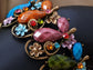 Fun Colorful Bead Butterfly Dragonfly Flower Garden Bracelet Bangle Cuff