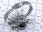 Spider Bangle Bracelet With Double Rhinestones