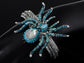 Spider Bangle Bracelet With Double Rhinestones