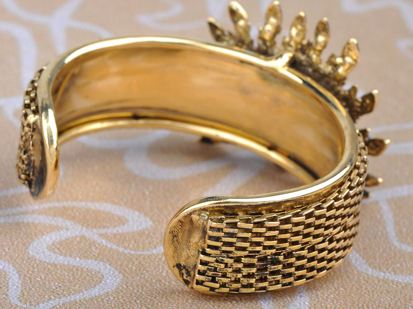 Exotic Multicolor Peacock Bird Bangle Bracelet Cuff