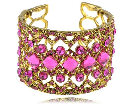 Bracelet Exotic Fuchsia Pink Cuff Bangle