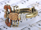 Scorpion Wrap Bangle Bracelet Topaz Colored Scorpio