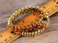 Brown Ivory Beaded Egyptian Exotic Snake Bangle Bracelet