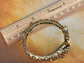 Antique Topaz Claw Hand Wrap Bracelet Bangle Cuff