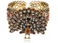 Exotic Multicolor Peacock Bird Bangle Bracelet Cuff
