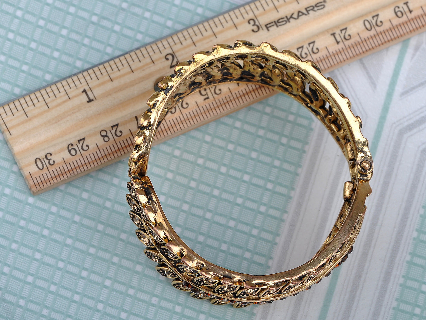 Feather Leaf Design Bracelet Bangle Cuff