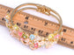 Multicolor Abstract Butterfly Insect Flower Garden Bangle Cuff Bracelet