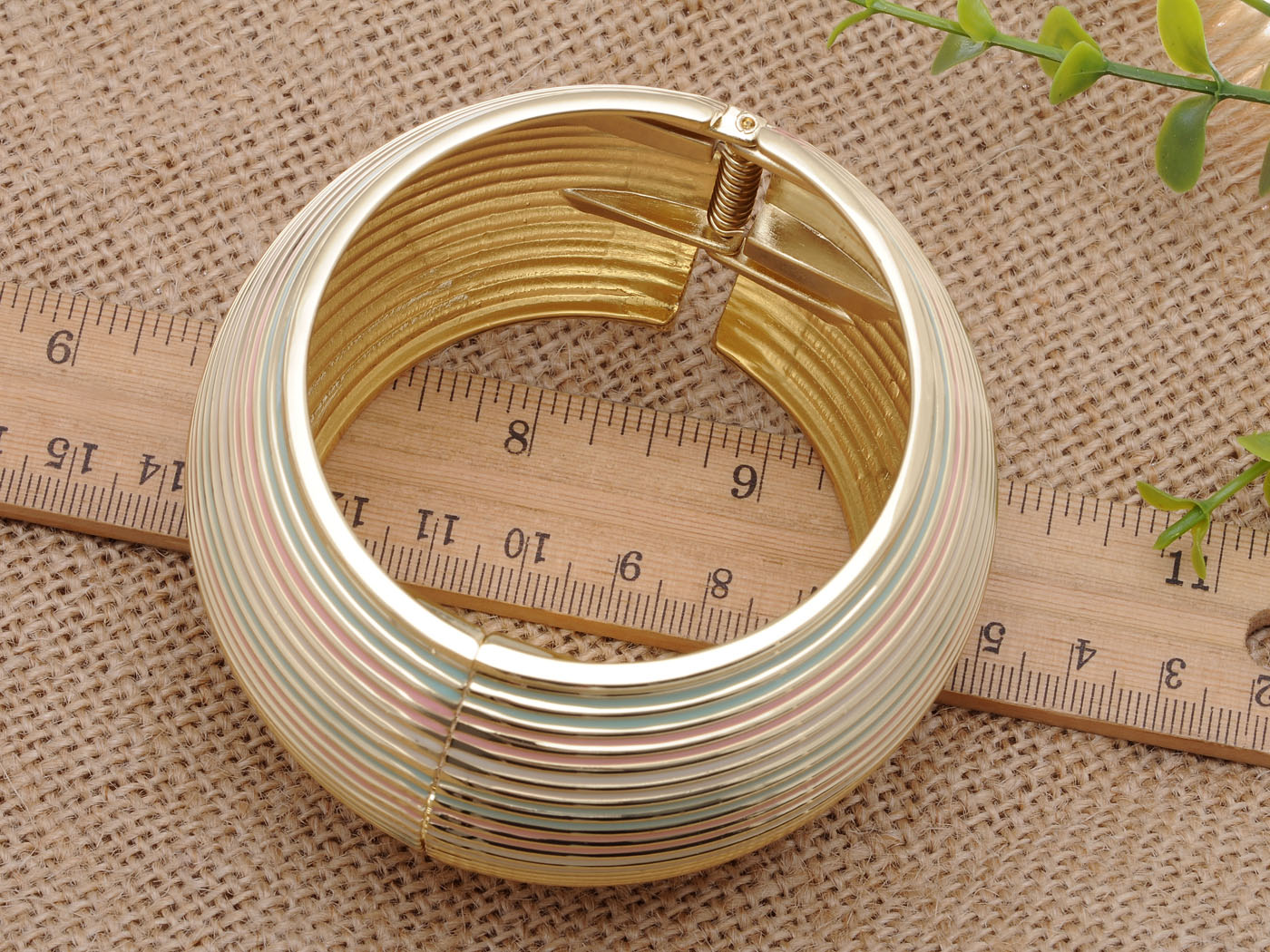 Tribal Light Pastel Thin Stripe Bangle Bracelet