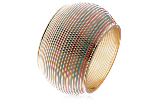 Tribal Light Pastel Thin Stripe Bangle Bracelet