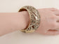 Beautiful Intricate Paisley Cutout Detail Ancient Bangle Bracelet