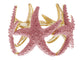 Gold Textured Starfish Stretch Bangle Cuff Statement Bracelet