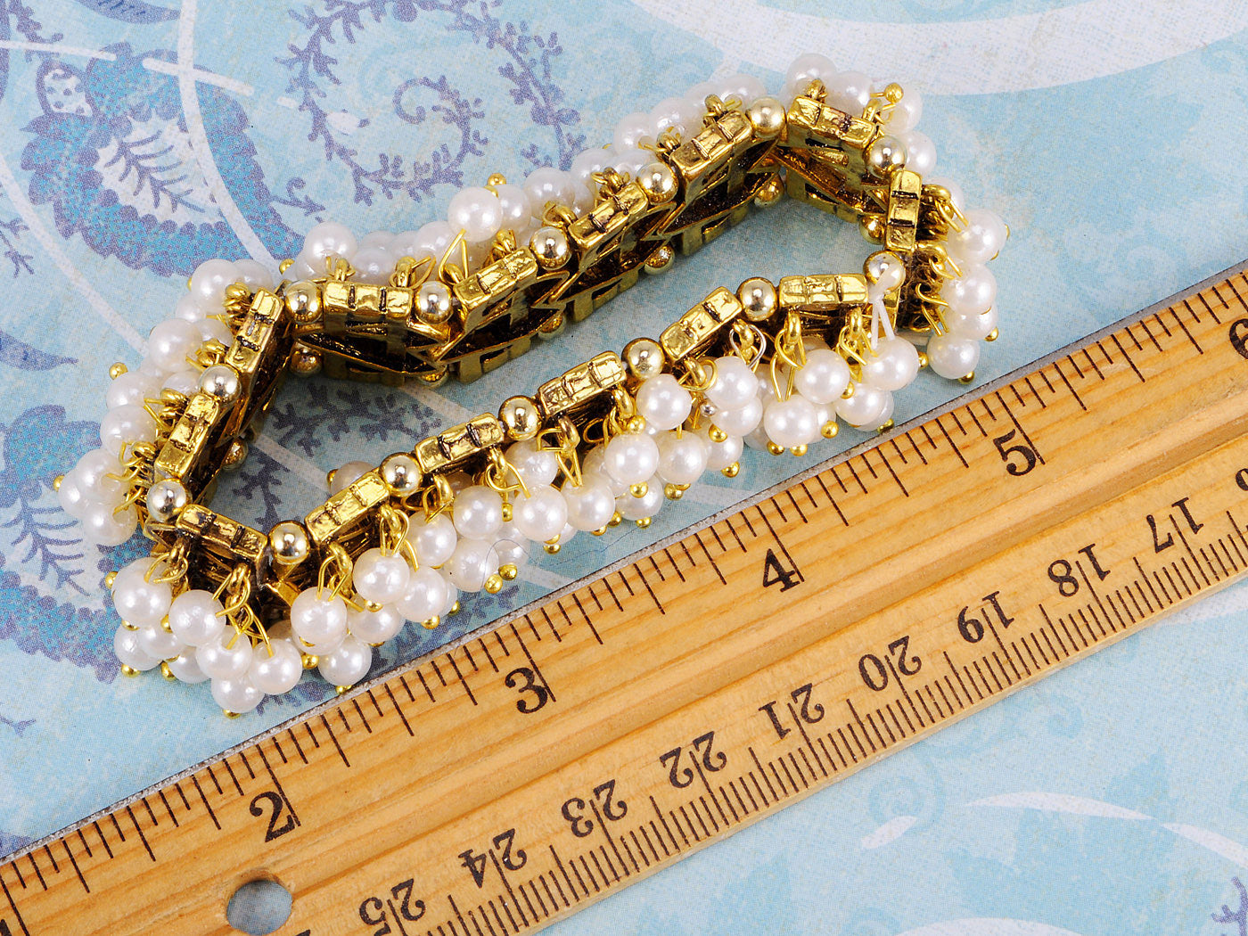 Pearl Embellished Linked Chain Bracelet