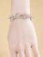 White Pearl Bead Lolita Bracelet D Heart Love Charm