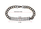 Bronze Double Lines Link Chain Bracelet