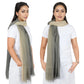 Lightweight Cotton Linen Scarf Gradient Colors Long Travel Scarf Wrap Shawl for Women 74.8in x 35.4in