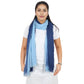 Lightweight Cotton Linen Scarf Gradient Colors Long Travel Scarf Wrap Shawl for Women 74.8in x 35.4in