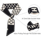 Skinny Knitted Scarf Letter Animal Pattern Pull-Through Design Winter Neckerchief Scarf for Women