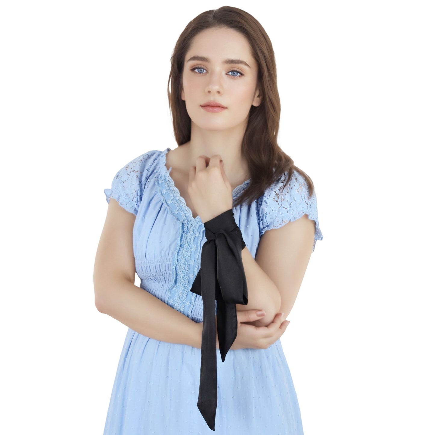 Solid Color Ribbon Scarf Long Neckerchief Satin Belt Necktie Headscarf Narrow Scarf