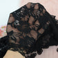 Sheer Floral Lace Triangle Mantilla Scarf Lightweight Tassel Shawl Wrap Head Scarf