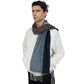 Cashmere Feel Winter Scarf Lightweight Striped Tassel Wrap Shawl Scarves for Men