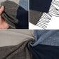 Cashmere Feel Winter Scarf Lightweight Striped Tassel Wrap Shawl Scarves for Men