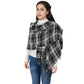 Plaid Winter Scarf Fringed Soft Warm Wrap Shawl Scarf for Women 23.6 x 70.9 inch