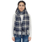 Plaid Winter Scarf Fringed Soft Warm Wrap Shawl Scarf for Women 23.6 x 70.9 inch