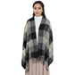 Classic Plaid Winter Scarf Soft Cashmere Feel Wrap Shawl Check Tassel Scarves for Women