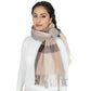 Classic Plaid Winter Scarf Soft Cashmere Feel Wrap Shawl Check Tassel Scarves for Women