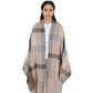 Classic Plaid Winter Scarf Soft Cashmere Feel Wrap Shawl Check Tassel Scarves for Women