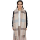 Classic Plaid Winter Scarf Soft Cashmere Feel Wrap Shawl Check Tassel Scarves for Women