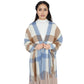 Classic Plaid Winter Scarf Soft Cashmere Feel Wrap Shawl Check Tassel Scarves for Women