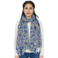 Floral Print Scarf Soft Cashmere Feel Shawl Wrap Winter Scarves for Women 74.8 x 25.6 inch