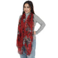 Fashion Floral Print Scarves Lightweight Winter Wrap Scarf Head Shawl for Women