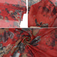 Fashion Floral Print Scarves Lightweight Winter Wrap Scarf Head Shawl for Women