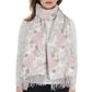 Winter Cashmere Feel Scarf Floral Printed Classic Fringe Shawls Wrap Scarves