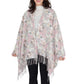 Winter Cashmere Feel Scarf Floral Printed Classic Fringe Shawls Wrap Scarves