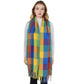 Classic Plaid Fringe Scarf Soft Cashmere Feel Winter Checked Wrap Shawls