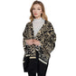 Classic Leopard Print Scarf Contrasting Stripes Lightweight Shawl Wrap Scarves