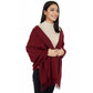 Winter Cashmere Feel Scarf Solid Color Classic Fringe Shawls Wrap Scarves for Evening Dresses