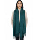 Winter Cashmere Feel Scarf Solid Color Classic Fringe Shawls Wrap Scarves for Evening Dresses