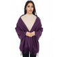 Winter Cashmere Feel Scarf Solid Color Classic Fringe Shawls Wrap Scarves for Evening Dresses