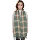 Classic Plaid Winter Scarf Cashmere Feel Checked Fringe Wrap Shawls for Women