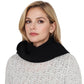 Solid Color Knitted Scarf Winter Neck Warm Wrap Stylish Cold Weather Accessory for Women