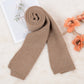 Solid Color Knitted Scarf Winter Neck Warm Wrap Stylish Cold Weather Accessory for Women