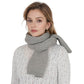 Solid Color Knitted Scarf Winter Neck Warm Wrap Stylish Cold Weather Accessory for Women