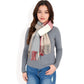 Oversized Plaid Blanket Scarf with Fringe Trim and Soft Textured Fabric